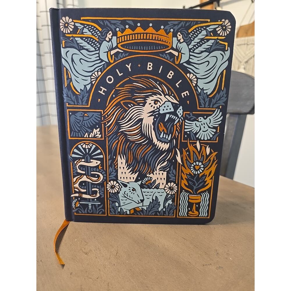 Holy Bible Crossway Decorative Hardcover Illustrated Lion Lamb ESV